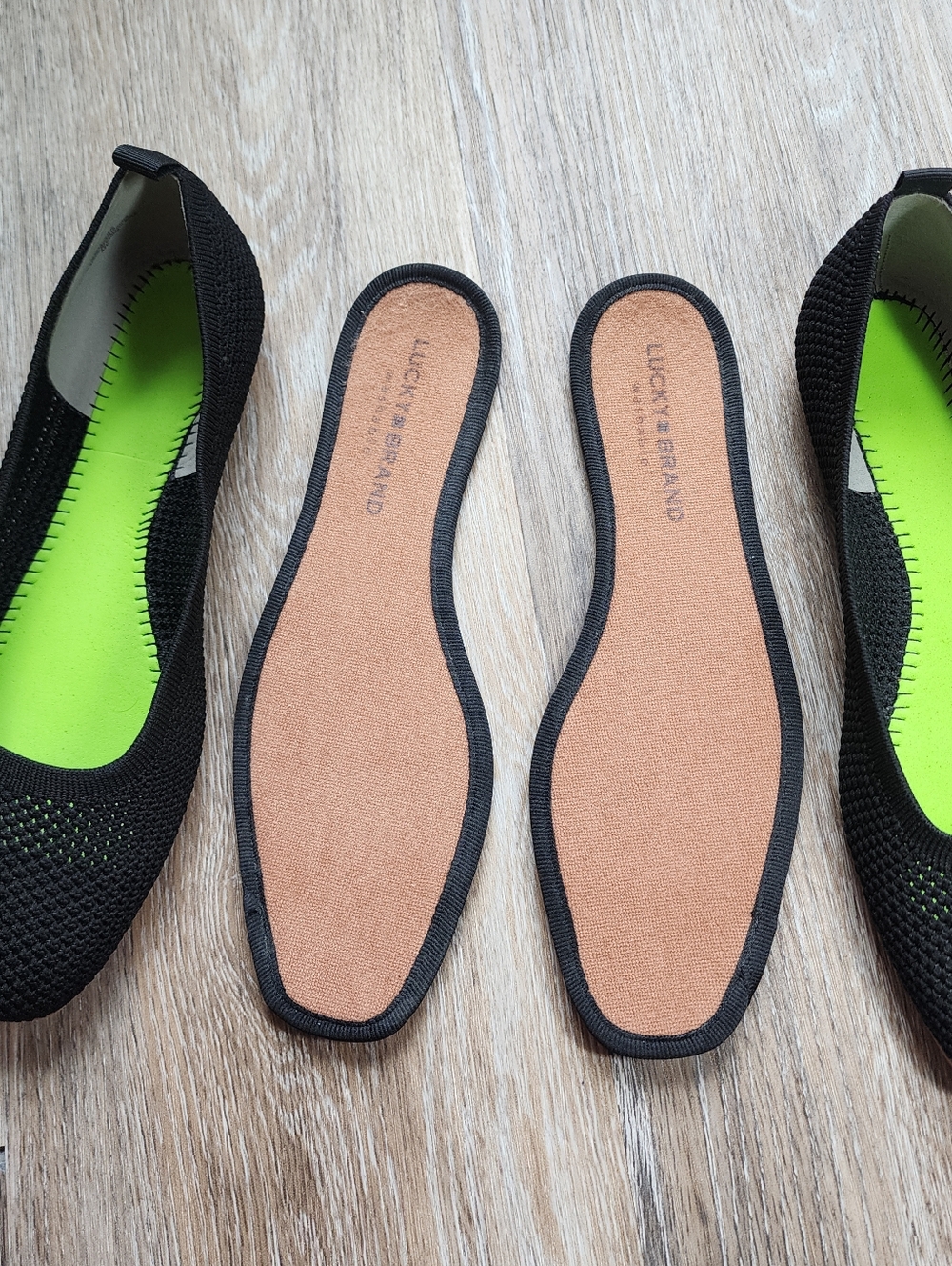 Lucky Brand Women's Black Knit Ballet Flats Size 8.5 - Picture 5 of 11